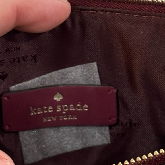 Kate Spade Double Zip Cameron Crossbody Saffiano Leather Blackberry - Picture 6 of 9